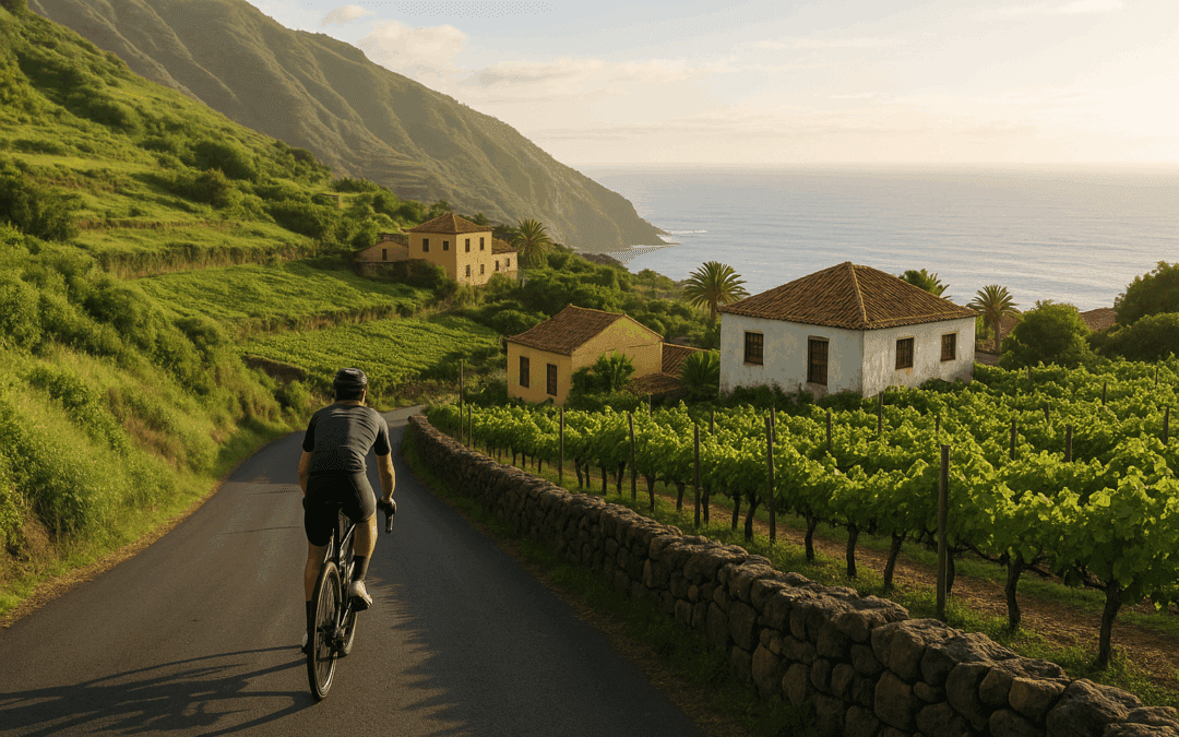 Bicycle routes in northern Tenerife